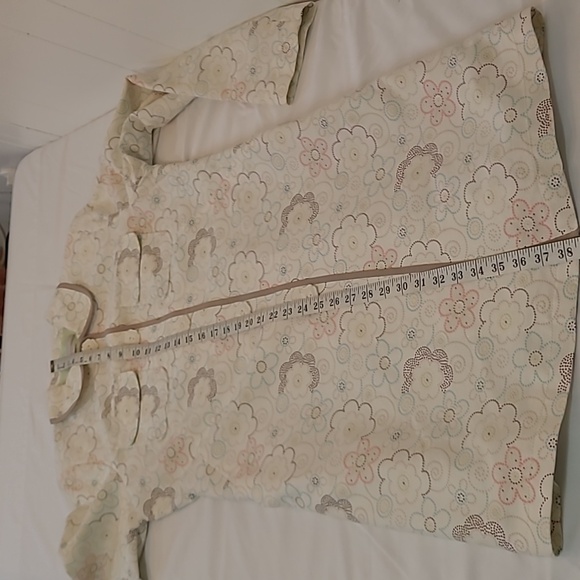 Janeville Trench Coat with Flower Buttons Retro Look - Picture 10 of 16